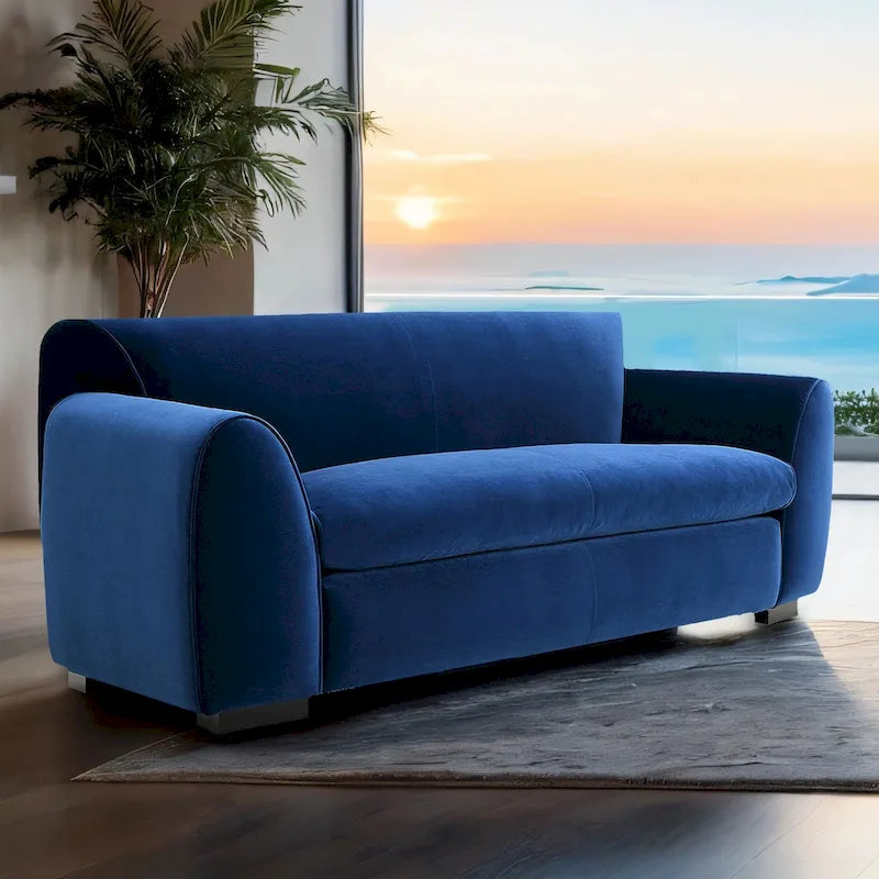 Modernes Zweisitzersofa im Bankstil mit OEKO-TEX-zertifiziertem Stoff