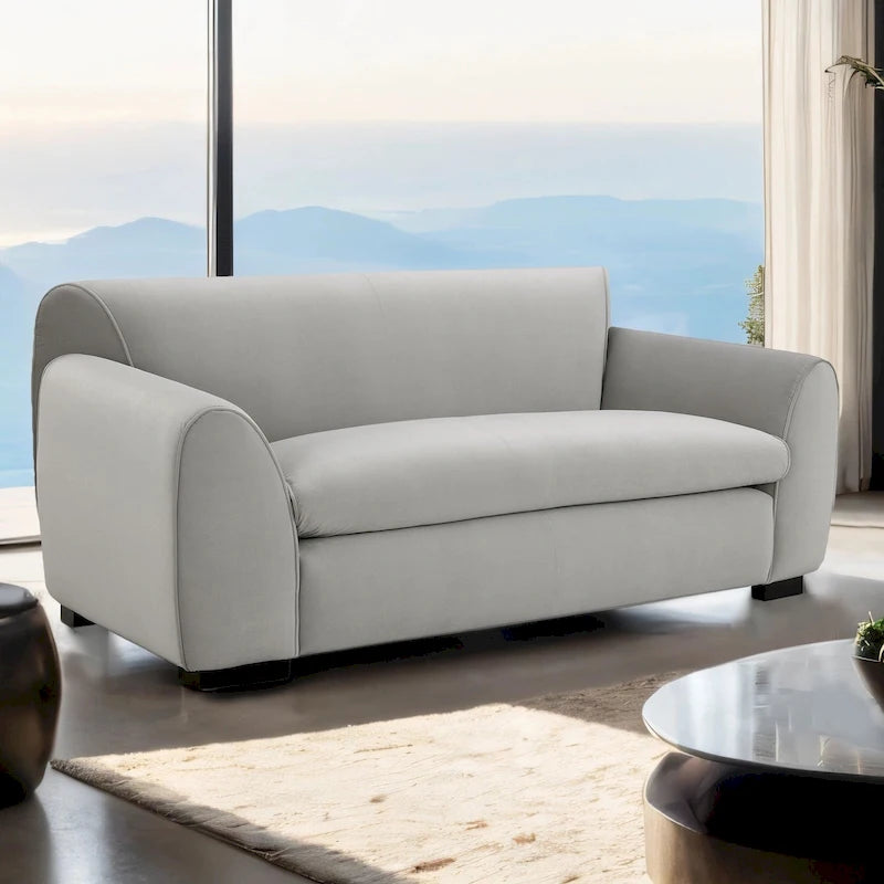Modernes Zweisitzersofa im Bankstil mit OEKO-TEX-zertifiziertem Stoff