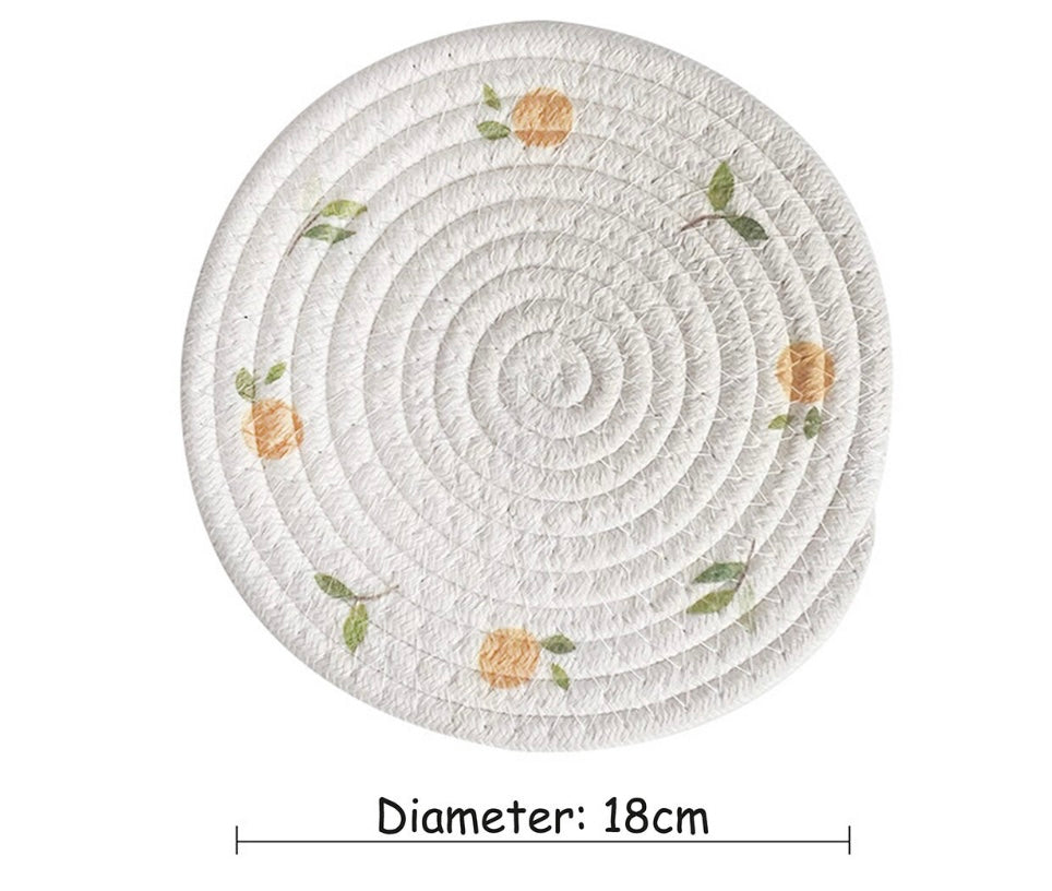 Hand-Woven Cotton Rope Placemats