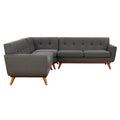 Linen Tufted Corner Sofa
