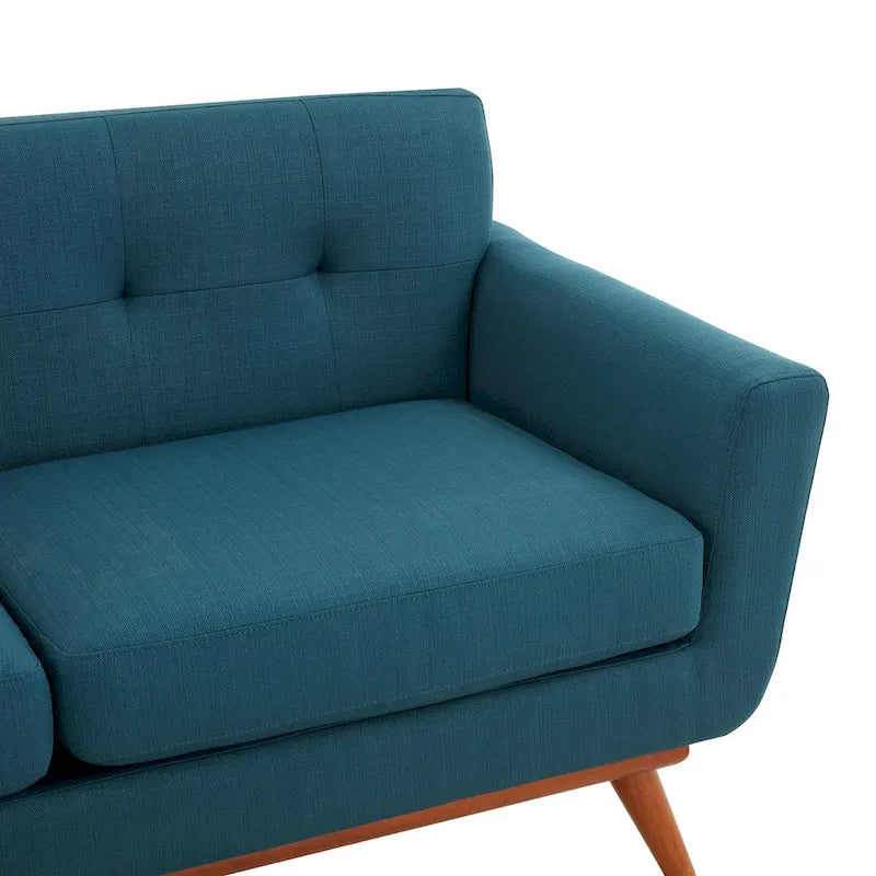 Linen Tufted Corner Sofa