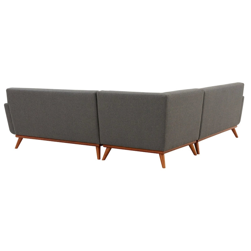 Linen Tufted Corner Sofa