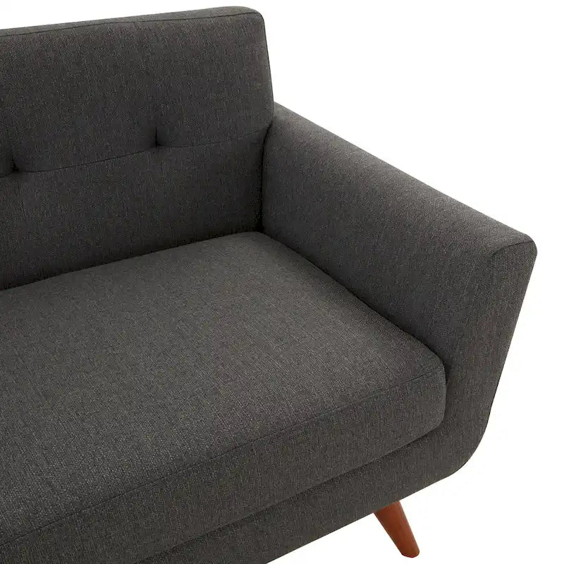 Linen Tufted Corner Sofa
