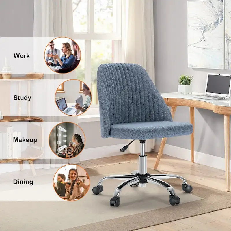 Adjustable Swivel Office Desk Chair with Wheels