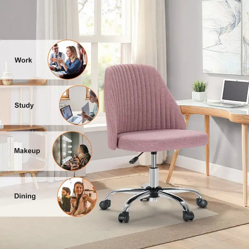 Adjustable Swivel Office Desk Chair with Wheels