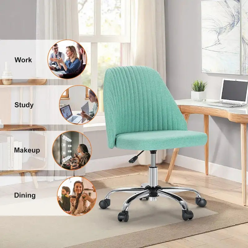 Adjustable Swivel Office Desk Chair with Wheels