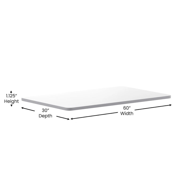 60-Inch Rectangular Table Top with Reversible Laminate Surface