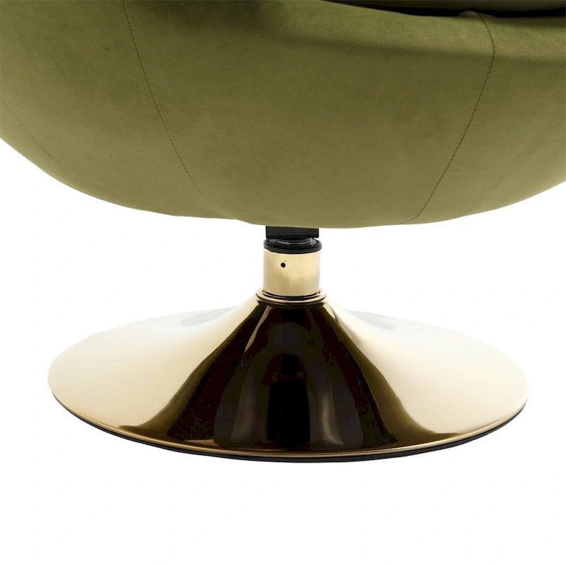 Drehbare Akzent-Barquese-Sessel mit 360-Grad-Drehfunktion, runde Sessel