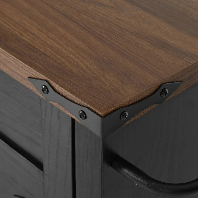 Kitchen Island with Power Outlet, Kitchen Storage Island with Drop Leaf