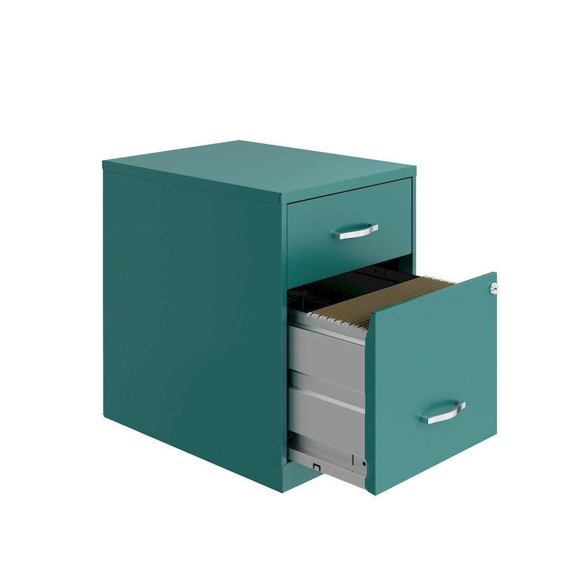 18-Inch Deep 2-Drawer Letter Width Vertical File Cabinet with Accessory Drawer