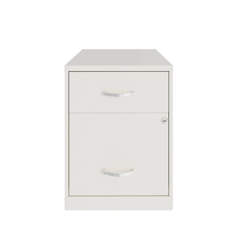 18-Inch Deep 2-Drawer Letter Width Vertical File Cabinet with Accessory Drawer