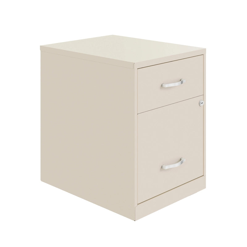 18-Inch Deep 2-Drawer Letter Width Vertical File Cabinet with Accessory Drawer