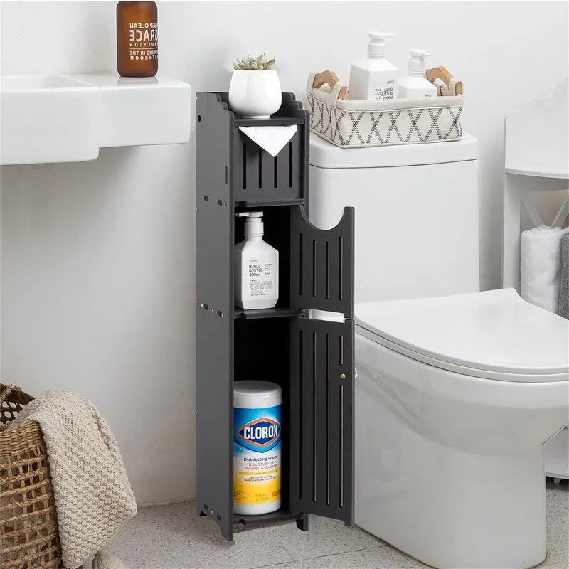 Petite armoire de rangement pour salle de bain, adaptée aux petits espaces