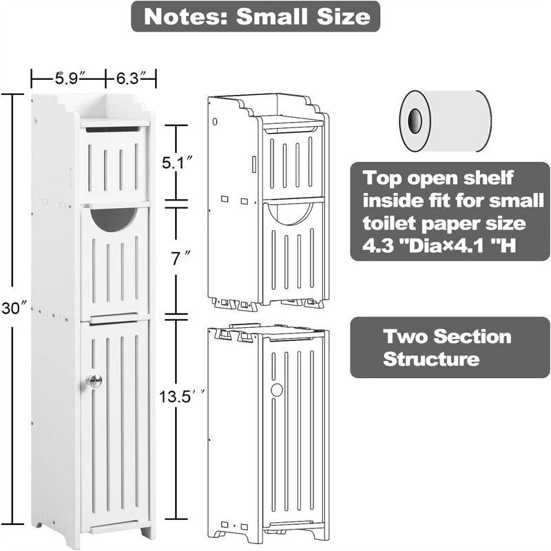 Petite armoire de rangement pour salle de bain, adaptée aux petits espaces