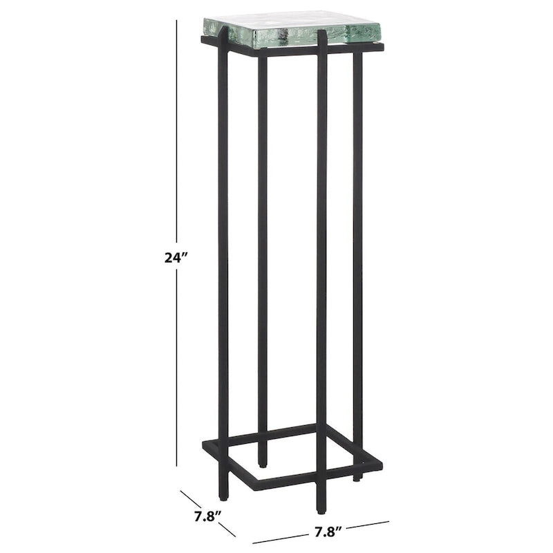 Odkládací stolek z litého skla - 8Š x 8H x 24V